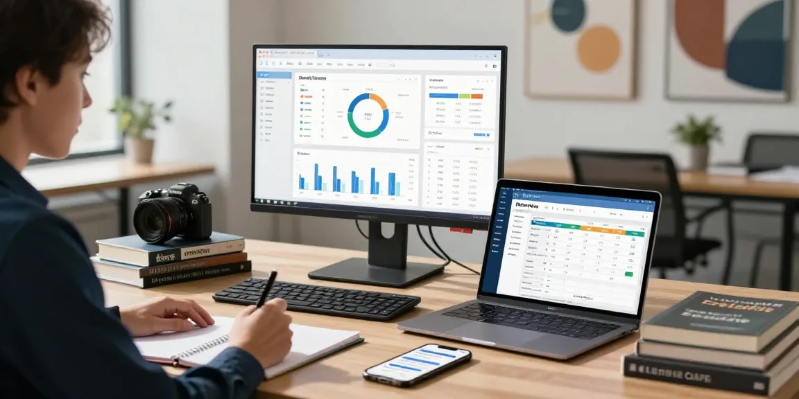 Purchase PBN links in a modern digital marketing office, showcasing analytics and strategy.